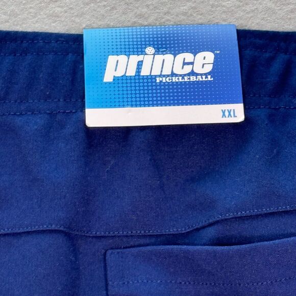 Prince Pickleball Sweatpants Men's 2XL XXL Blue Navy Ponte Slim Pants Sport - Picture 12 of 13